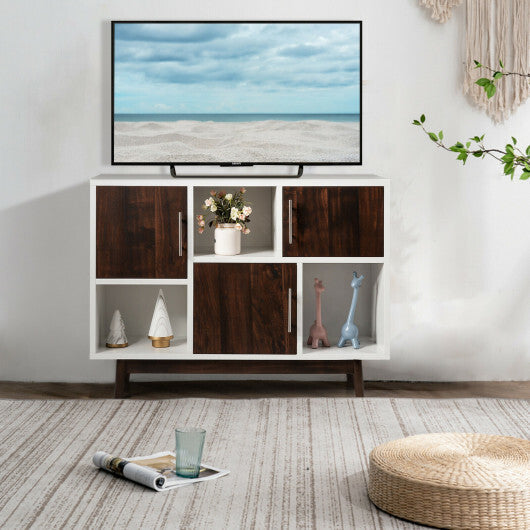 Wood Display Sideboard Storage Cabinet with Storage Compartments LuxuryLifeWay Online Store