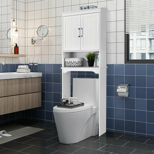Over Toilet Space Saver Bathroom Organizer with Storage Cabinet LuxuryLifeWay Online Store