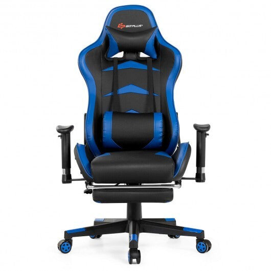 Massage Gaming Chair with Footrest-Pink LuxuryLifeWay Online Store