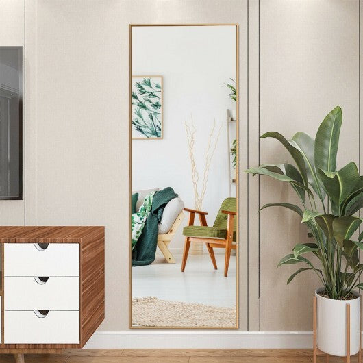 59 Inch Full Length Mirror Large Rectangle Bedroom Mirror-Golden LuxuryLifeWay Online Store