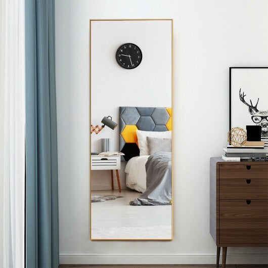 59 Inch Full Length Mirror Large Rectangle Bedroom Mirror-Golden LuxuryLifeWay Online Store