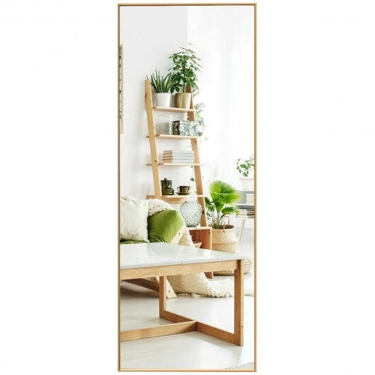 59 Inch Full Length Mirror Large Rectangle Bedroom Mirror-Golden LuxuryLifeWay Online Store