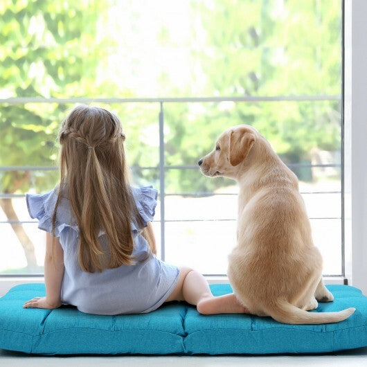 14-Position Adjustable Folding Lazy Gaming Sofa-Light Blue - Color: Light Blue LuxuryLifeWay Online Store
