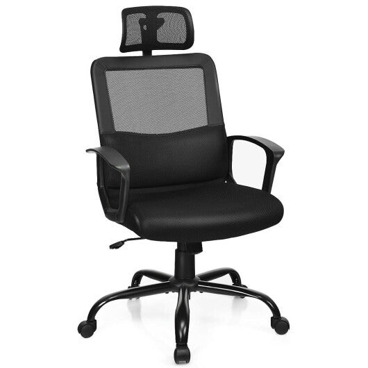 Mesh Office Chair High Back Ergonomic Swivel Chair - Color: Black LuxuryLifeWay Online Store