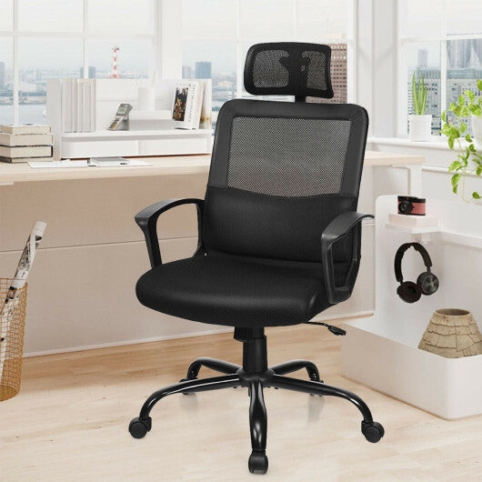 Mesh Office Chair High Back Ergonomic Swivel Chair - Color: Black LuxuryLifeWay Online Store