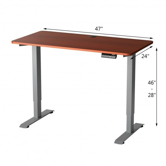 Electric Height Adjustable Standing Desk with Memory Controller-Black