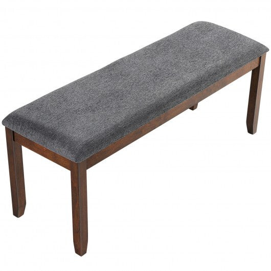 Upholstered Entryway Bench Footstool with Wood Legs LuxuryLifeWay Online Store