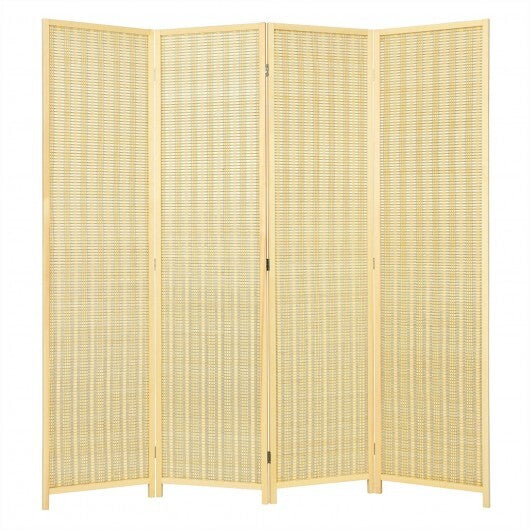 6 ft 4 Panel Portable Folding Room Divider Screen-Natural - Color: Natural LuxuryLifeWay Online Store
