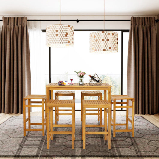 Rectangular Indoor and Outdoor Bar Height Table for Garden LuxuryLifeWay Online Store