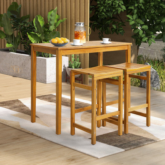 Rectangular Indoor and Outdoor Bar Height Table for Garden LuxuryLifeWay Online Store