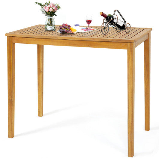 Rectangular Indoor and Outdoor Bar Height Table for Garden LuxuryLifeWay Online Store