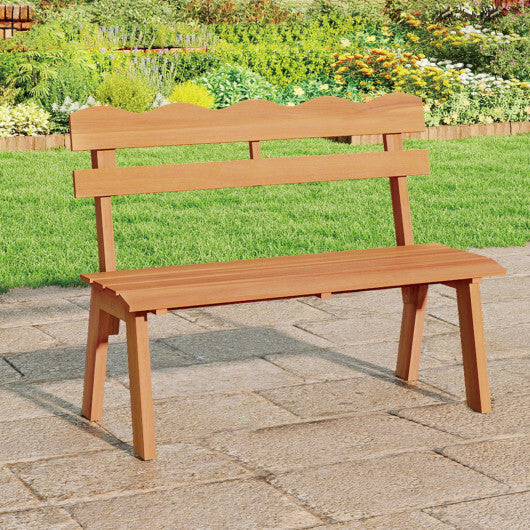 Outdoor Acacia Wood Garden Bench with 800 lbs Weight Capacity LuxuryLifeWay Online Store