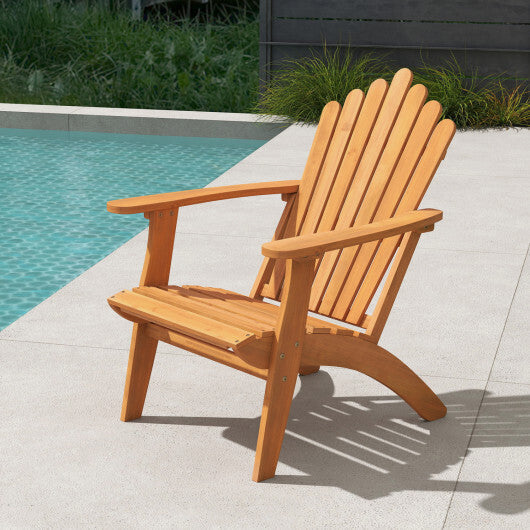 Acacia Wood Outdoor Patio Chair with 400 lbs Weight Capacity-Natural LuxuryLifeWay Online Store