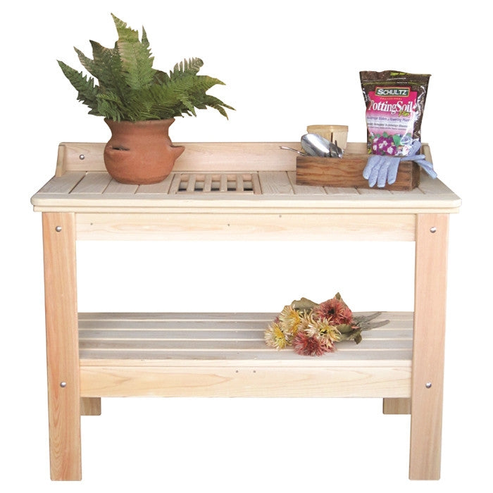 Wooden Potting Bench Garden Table  - Made in USA LuxuryLifeWay Online Store