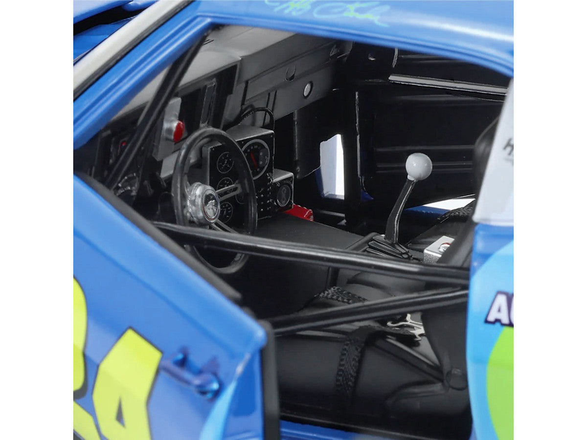 1969 Chevrolet Camaro #24 Jeff Gordon "Hendrick Motorsports First Win Tribute" Blue and Red with Rainbow Stripes 1/18 Diecast Model Car by Highway 61 LuxuryLifeWay Online Store