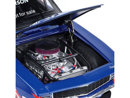 1969 Chevrolet Camaro #5 Kyle Larson "Hendrick Motorsports First Win Tribute" Blue and White with Graphics 1/18 Diecast Model Car by Highway 61 LuxuryLifeWay Online Store
