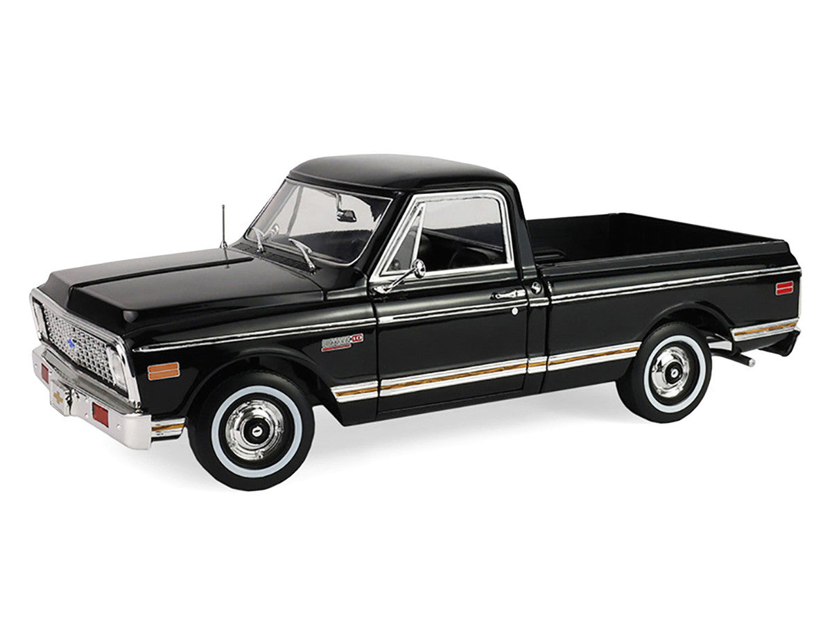 1971 Chevrolet C-10 Custom Pickup Truck Black "Barrett-Jackson - Scottsdale 2024" 1/18 Diecast Model Car by Highway 61 LuxuryLifeWay Online Store