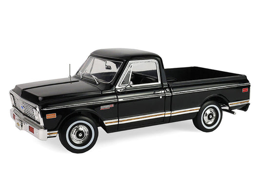 1971 Chevrolet C-10 Custom Pickup Truck Black "Barrett-Jackson - Scottsdale 2024" 1/18 Diecast Model Car by Highway 61 LuxuryLifeWay Online Store