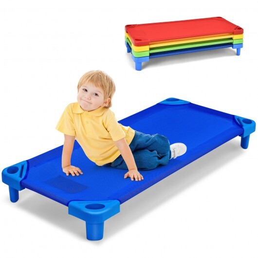 Pack of 4 Colorful Kids Stackable Naptime Cot LuxuryLifeWay Online Store