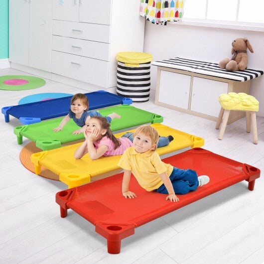 Pack of 4 Colorful Kids Stackable Naptime Cot LuxuryLifeWay Online Store