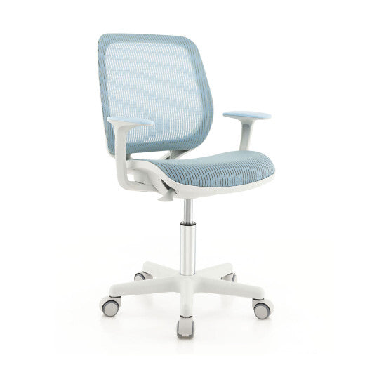 Swivel Mesh Children Computer Chair with Adjustable Height-Blue LuxuryLifeWay Online Store
