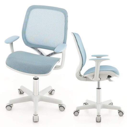 Swivel Mesh Children Computer Chair with Adjustable Height-Blue LuxuryLifeWay Online Store