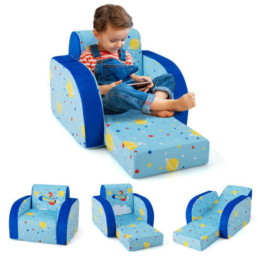 3 in 1 Convertible Flip Open Kids Sofa for Nap Play Sleep LuxuryLifeWay Online Store