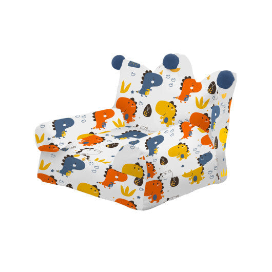 High-density Padding Kids Sofa with Armrest and Extra Pilow-Blue LuxuryLifeWay Online Store