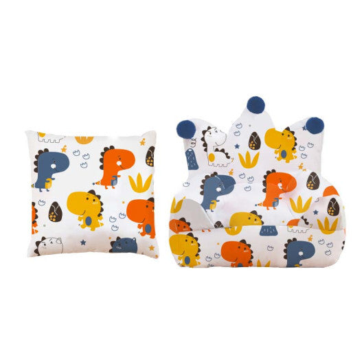 High-density Padding Kids Sofa with Armrest and Extra Pilow-Blue LuxuryLifeWay Online Store