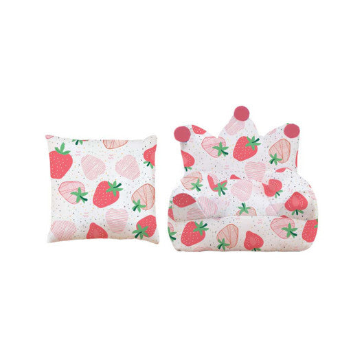 High-density Padding Kids Sofa with Armrest and Extra Pilow-Blue LuxuryLifeWay Online Store