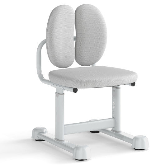 Kids Desk Chair Children Study Chair with Double Back Support and Adjustable Height-Gray LuxuryLifeWay Online Store