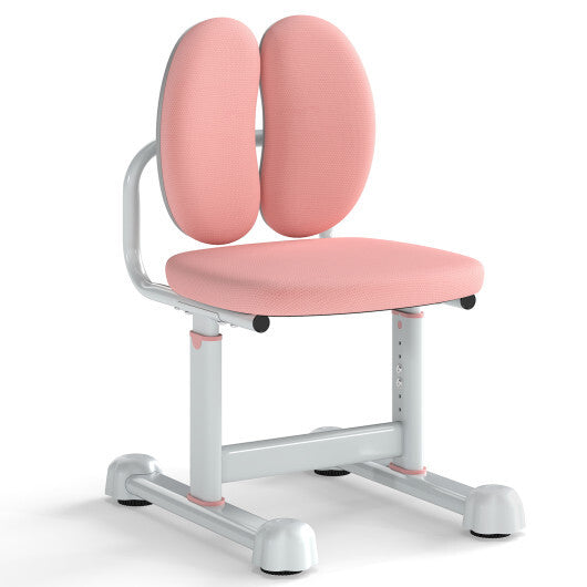 Kids Desk Chair Children Study Chair with Double Back Support and Adjustable Height-Gray LuxuryLifeWay Online Store