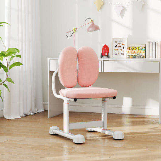Kids Desk Chair Children Study Chair with Double Back Support and Adjustable Height-Gray LuxuryLifeWay Online Store