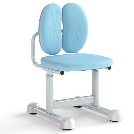 Kids Desk Chair Children Study Chair with Double Back Support and Adjustable Height-Gray LuxuryLifeWay Online Store