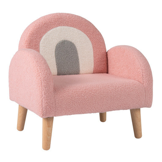 Kids Armchair with Comfy Backrest and Armrests-Pink LuxuryLifeWay Online Store