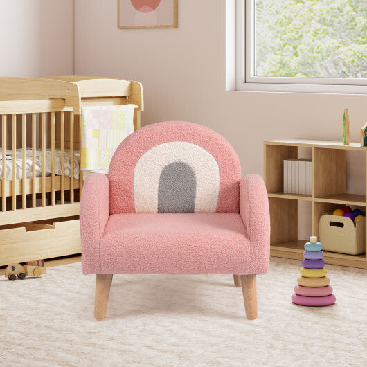 Kids Armchair with Comfy Backrest and Armrests-Pink LuxuryLifeWay Online Store