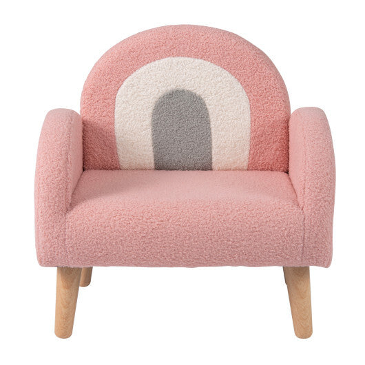 Kids Armchair with Comfy Backrest and Armrests-Pink LuxuryLifeWay Online Store