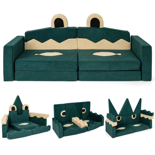 17 Pieces Modular Kids Play Couch for Inspiring Creativity LuxuryLifeWay Online Store