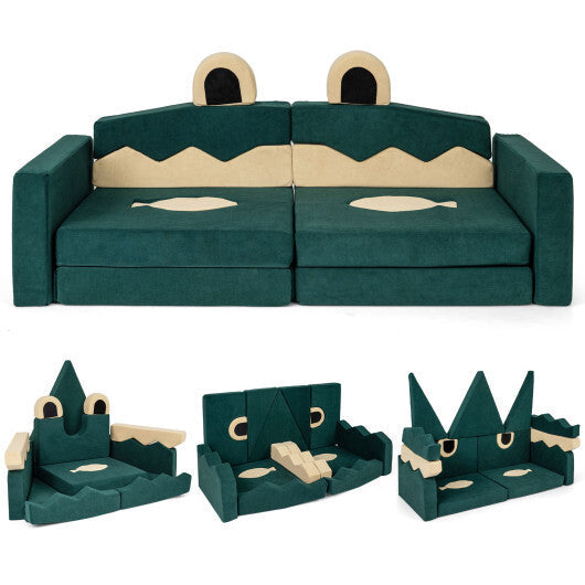 17 Pieces Modular Kids Play Couch for Inspiring Creativity LuxuryLifeWay Online Store