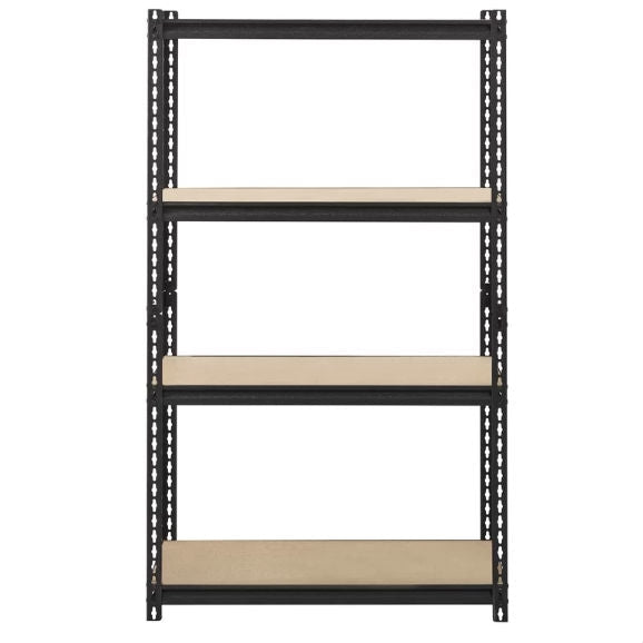 Heavy Duty 4-Shelf Black Storage Rack Shelving Unit LuxuryLifeWay Online Store