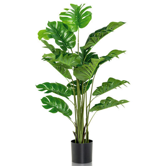 5 Feet Artificial Tree Faux Monstera Deliciosa Plant for Home Indoor and Outdoor LuxuryLifeWay Online Store
