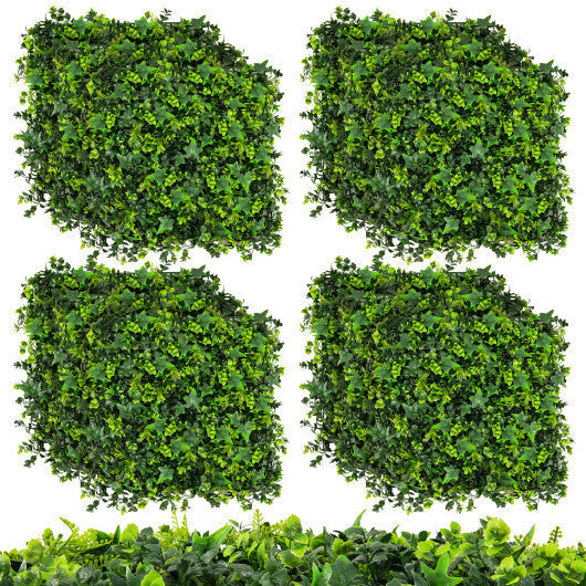 12 Pieces 20 x 20 Inch Artificial Greenery Foliage Panels with Insertable Branches LuxuryLifeWay Online Store