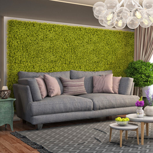 12 Pieces 20 x 20 inches Artificial Grass Wall Panels for Garden Yard Balcony-Light Green LuxuryLifeWay Online Store