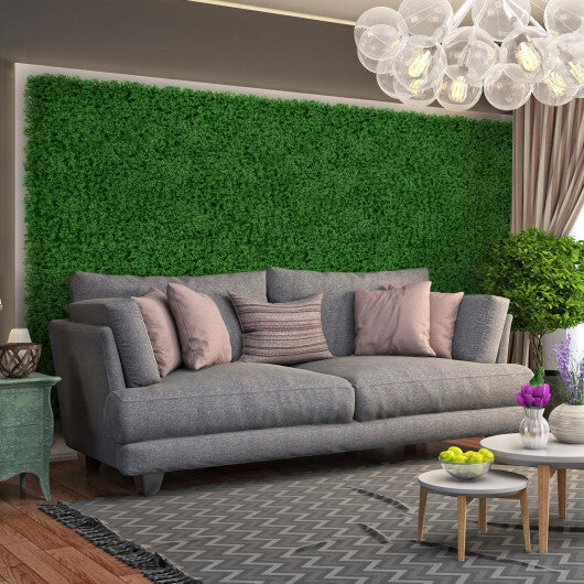 12 Pieces 20 x 20 inches Artificial Grass Wall Panels for Garden Yard Balcony-Light Green LuxuryLifeWay Online Store
