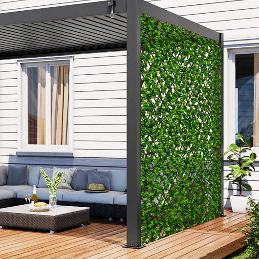 Expandable Fence Privacy Screen with Sun-Protective Artificial Hedge for Balcony Patio LuxuryLifeWay Online Store