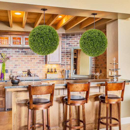 2 PCS 20 Inch Artificial Plant Boxwood Topiary Ball-M