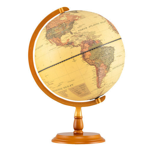 12 Inch Illuminated World Globe Antique Light up Globe Night Lamp-Navy LuxuryLifeWay Online Store