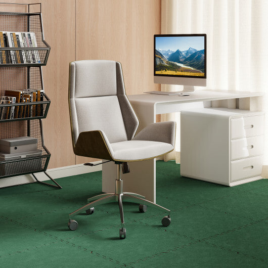 25 Pack-100 Sq.Ft. Foam Floor Tiles Interlocking Carpet Tiles with Edge Borders-Beige LuxuryLifeWay Online Store
