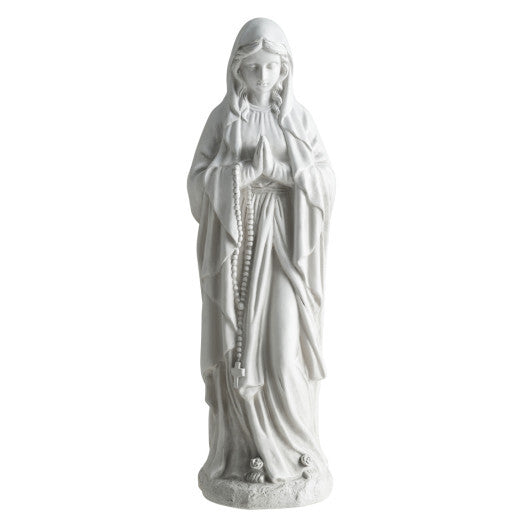 Virgin Mary Statue 29.5 inch Tall Outdoor Religious Sculpture-Gray LuxuryLifeWay Online Store