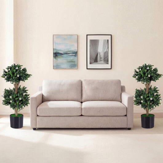 Set of 2 Faux Bush Plant with 41 Blossoms for Home LuxuryLifeWay Online Store